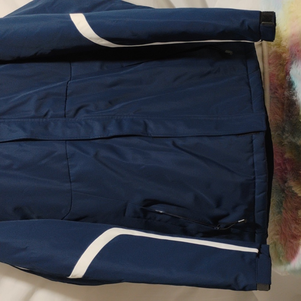 SALE! RARE! NWOT ADIDAS Notre Dame Climaproof Winter Y2K Coat Velcro/Zip Sz.L - Picture 3 of 15